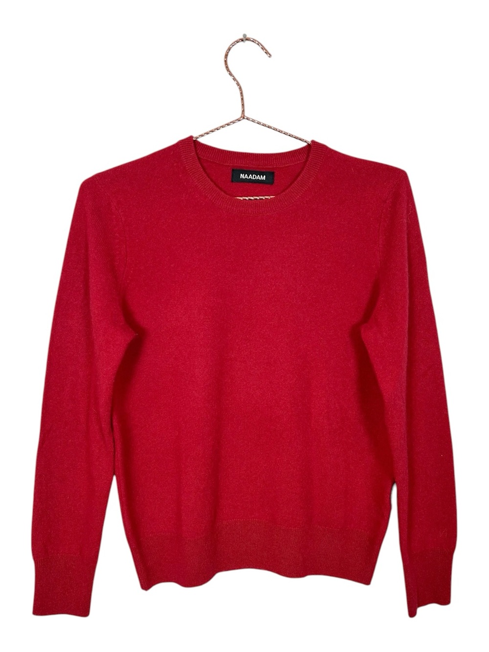 NAADAM Classic Red Cashmere Crewneck Sweater